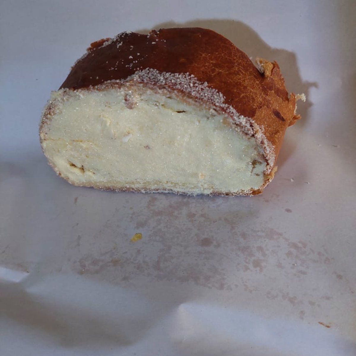 Rebanada con mantequilla y azúcar 